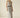 Beige Minimal V-Neck Linen Maxi Dress