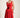 Red Rose Detail Midi Dress