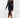 Black Sheer Overlay Midi Skirt