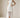 Layered Chiffon Hem Cream Midi Dress