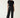 Black High-Waisted Straight-Leg Trousers