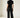 Black High-Waisted Straight-Leg Trousers