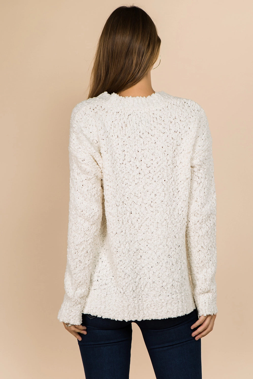 Popcorn sweater top