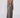 Sequin Gown with Draped Satin Train in Gray