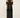 Off-Shoulder Fringe Sequin Gown in Black