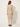 Women’s jacquard striped dress – cream – back view