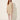 Women’s jacquard striped dress – cream – front view