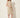 Women’s jacquard striped dress – cream – three-quarter view