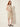 Women’s jacquard striped dress – cream – three-quarter view