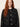 kiti black floral jacket — lace detail