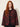 Linda Burgundy Black Jacket – leaf jacquard detail