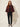 Linda Burgundy Black Jacket – front view