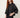 black quilted leaf jacket — side