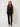 Kaj Black sheer organza bomber jacket - model front