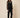 Kaj Black sheer organza bomber jacket - model side