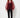 waisted organza overlay crimson — front