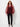 waisted organza overlay crimson — front