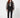 waisted organza overlay black — front