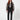 waisted organza overlay black — front