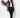 waisted organza overlay black — side