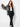 waisted organza overlay black — side
