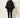 Squared Pleated Blouse Black – back view