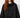 Squared Pleated Blouse Black – pleated panel detail