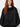 Squared Pleated Blouse Black – pleated panel detail