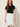 Basic Wrap Pleated Skirt White – wrap and bow detail