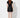 envelope skirt black — back