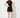 envelope skirt black — side