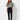 Black and White Velvet Top – front view