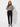 Black and White Velvet Top – front view