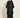 Black Tafteh V-neck Dress – back view