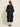 Black Tafteh V-neck Dress – back view