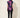 Purple Flower Jakard Vest – back view