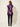Purple Flower Jakard Vest – back view