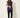 Purple Flower Jakard Vest – three-quarter view