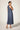 RM2000 pleated halter dress, slate blue - back view