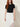 White Mowj Skirt – waistband and drawstring detail