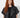Black Astinkootah Coat – lapel and crystal button detail
