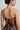 RM2029 leaf-jacquard bustier top - lace-up back detail