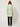 Light Green Belted Shirt Tunic - model back view