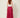 delsha magenta - Red Tie-Belt Maxi Skirt, model back view