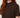 Brown Stand-Collar Short-Sleeve Blouse - collar detail view