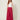 delsha magenta - Red Tie-Belt Maxi Skirt, model front view
