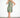 Lona Gray Abron Dress — front view on model showing the floral brocade and shift silhouette