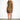 Panta Brown Leopard Print Dress — front view on model showing the cowl collar and leopard brocade