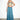 CO-GR Top and Pant Set — front view on model showing the ikat camisole and teal wide-leg pants