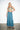 CO-GR Top and Pant Set — front view on model showing the ikat camisole and teal wide-leg pants